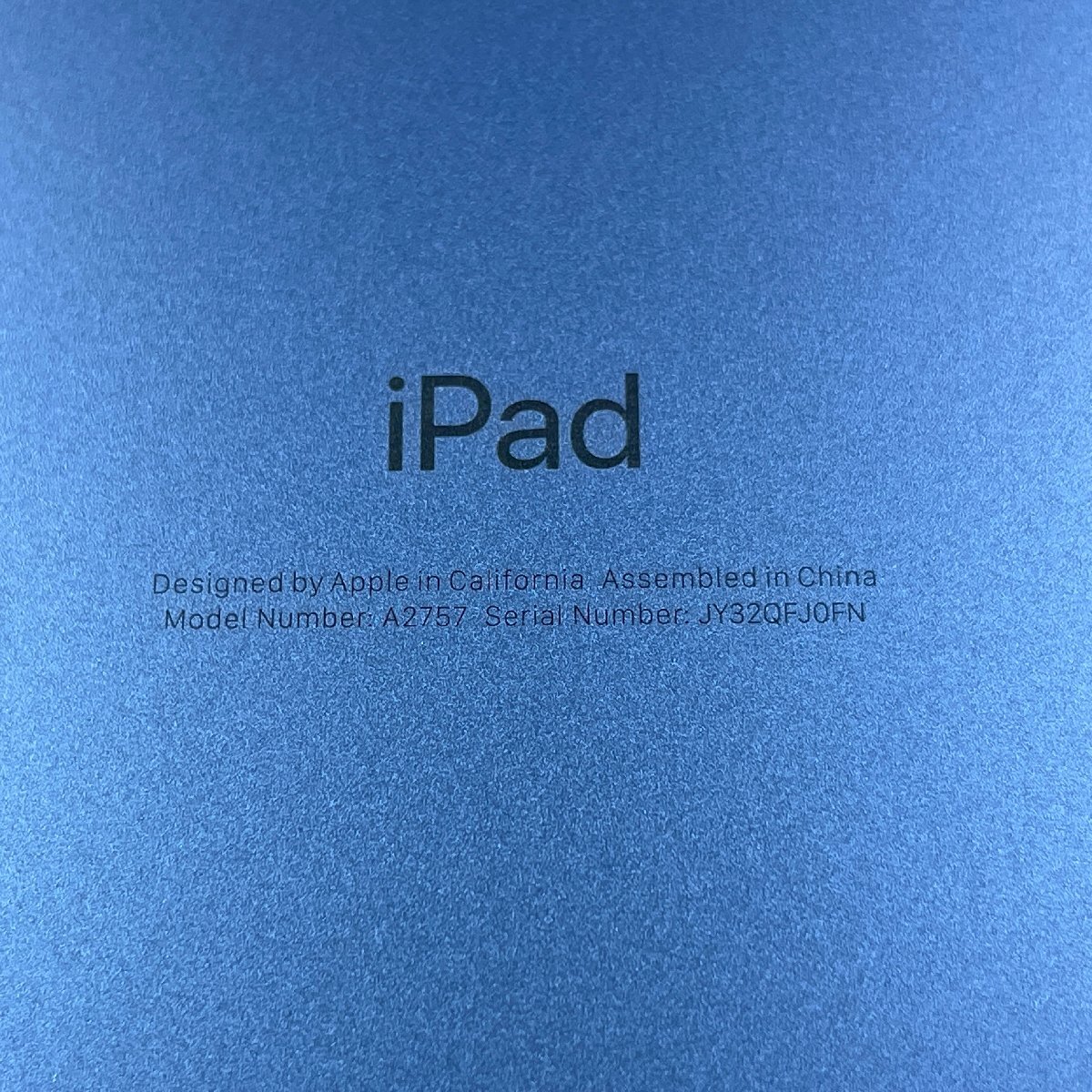 m002 C2(60) 1円～ 美品 Apple iPad 第10世代 Wi-Fi ＋ cellular 256GB ブルー MQ6U3J/A A2757 アップル アイパッド タブレット 本体の画像7