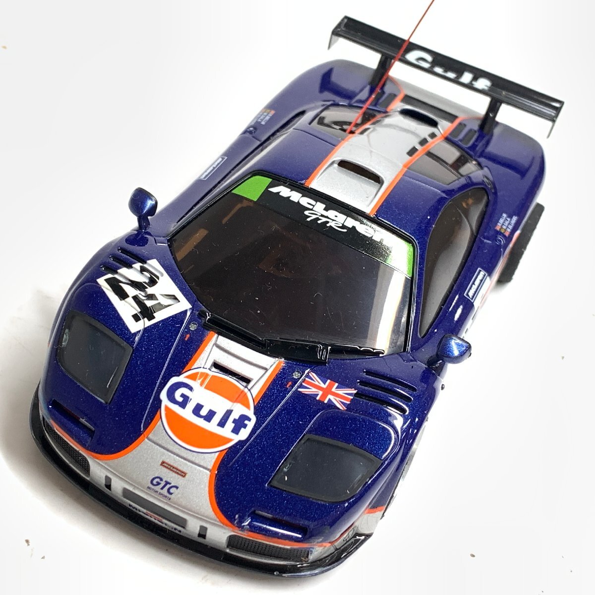 f001 M 9.京商 ラジコン R/C Mini-z ミニッツ マクラーレン F1 GTR ガルフ レーシング McLaren F1 GTR #24 現状品_画像1