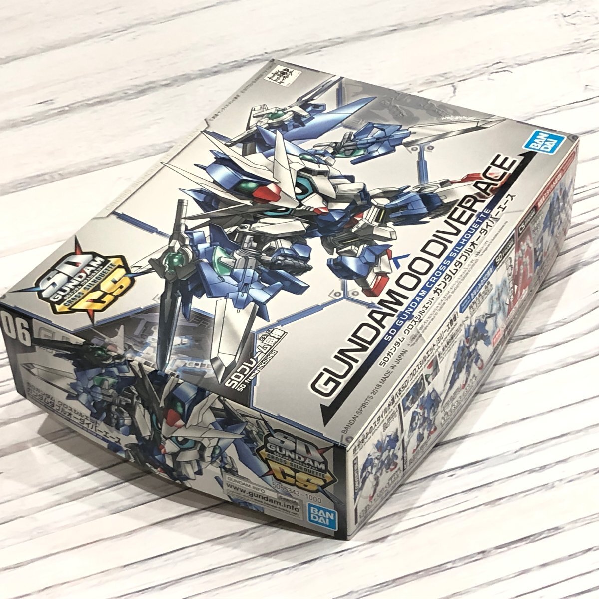 m001L X(60) 229. 未組立 SDガンダム クロスシルエット ガンダムダブルオー ダイバーエース GUNDOM 00 DIVER ACE バンダイ プラモデル_画像2