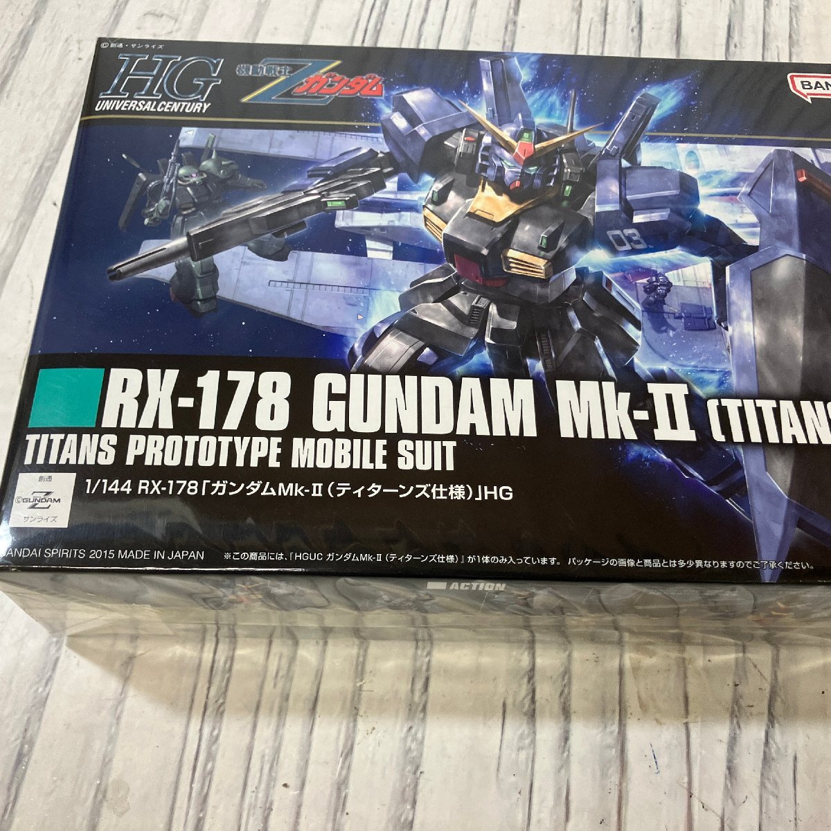 m001l J 262. 未組立 HG UC ガンプラ 1/144 RX-178 ガンダムMk-II エゥーゴ仕様 GUNDAM Mk-II A.E.U.G 機動戦士Zガンダム_画像4