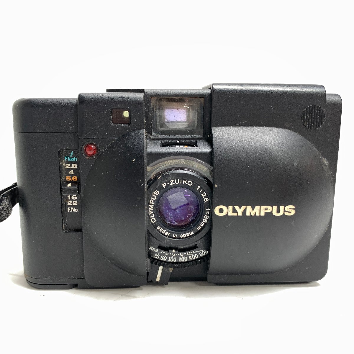 f001 C OLYMPUS XA F.ZUIKO 1:2.8 f=3.5mm オリンパス フィルムカメラ コンパクトフィルムカメラ ジャンクの画像2