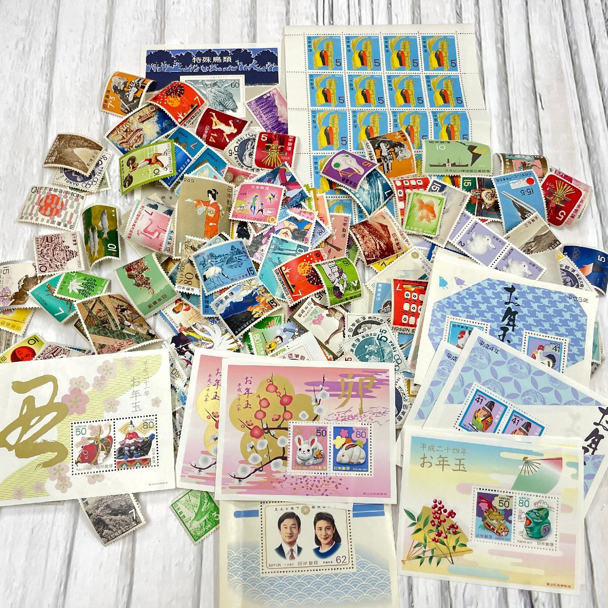 m002 H8 1 送料無料 未使用 バラ 切手 1万円分 額面10,000円分 まとめて 日本切手 郵便 記念切手の画像1
