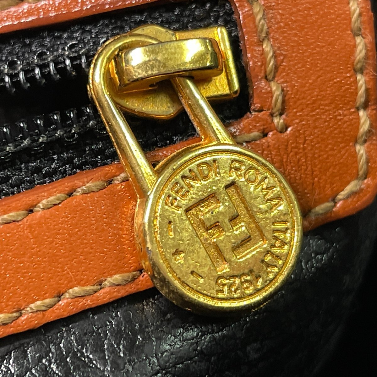 m002 mise(80) FENDI フェンディ ハンドバッグ ミニボストンバッグ ペカン ヴィンテージ 鞄 カバン レディース_画像7