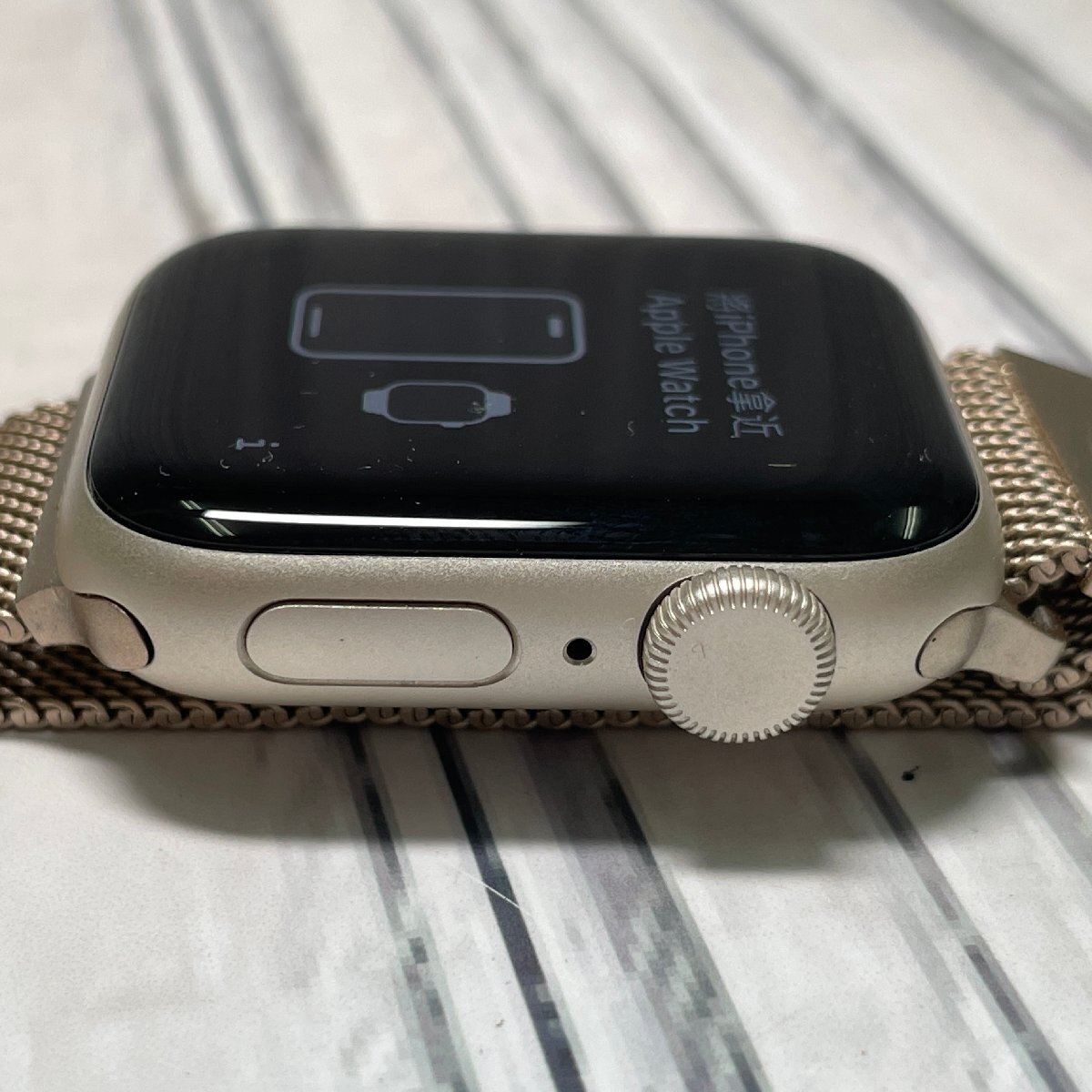 m002 H2(60) 1円～ Apple Watch SE 第2世代 GPSモデル アップルウォッチ 40mm A2722 バッテリー最大容量100% 腕時計 本体のみ_画像5