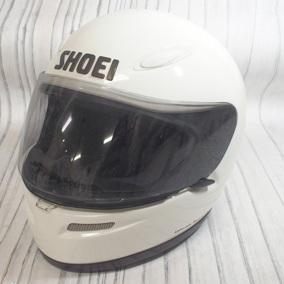 f002 A3 ショウエイ SHOEI Z-5 SWIFT MOVER ヘルメット フルフェイス スモークシールド Mサイズ(57cm) ホワイト バイク用品_画像1