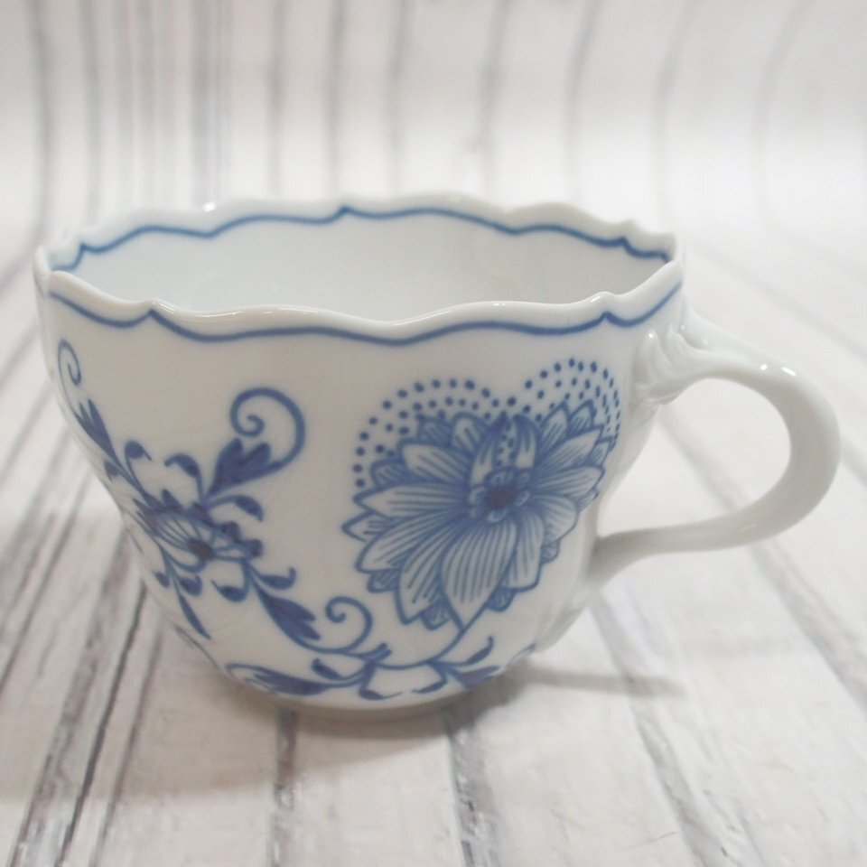 f002 G2 美品 マイセン Meissen ブルーオニオン カップのみ 西洋陶器 茶器 現状品_画像1
