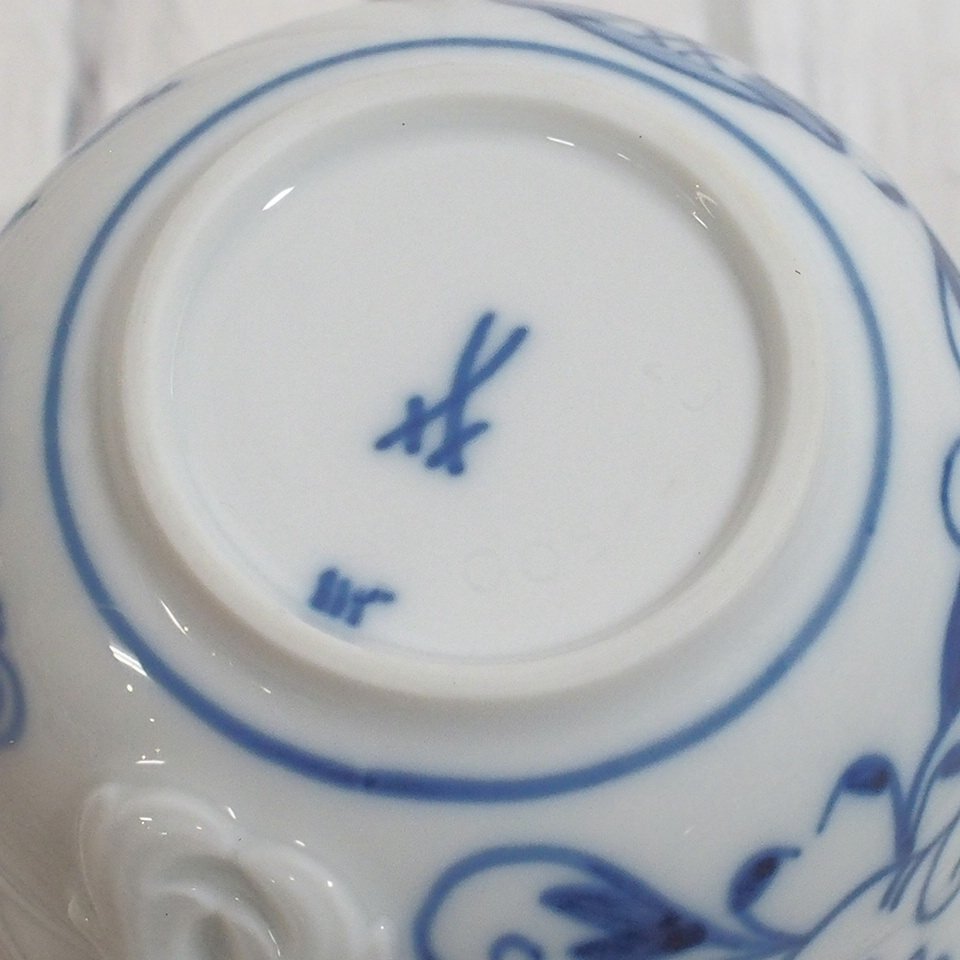 f002 G2 美品 マイセン Meissen ブルーオニオン カップのみ 西洋陶器 茶器 現状品_画像7