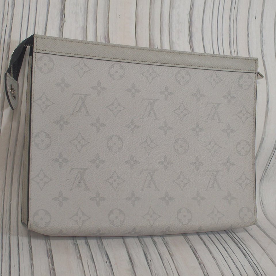 f002 2Fbag 美品 ルイヴィトン LOUIS VUITTON タイガラマ ポシェット・ヴォワヤージュMM M30420 クラッチバッグ FH1210 セカンドバッグの画像1