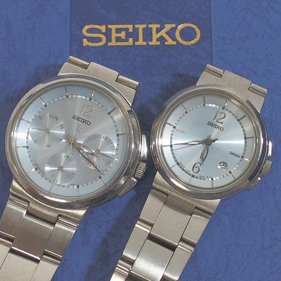 f002 Y2 SEIKO セイコー LUKIA ルキア 5Y89-OB70/7N82-6E00 レディース 腕時計 クォーツ 電池切れ 2点セット 宅急便コンパクトの画像1