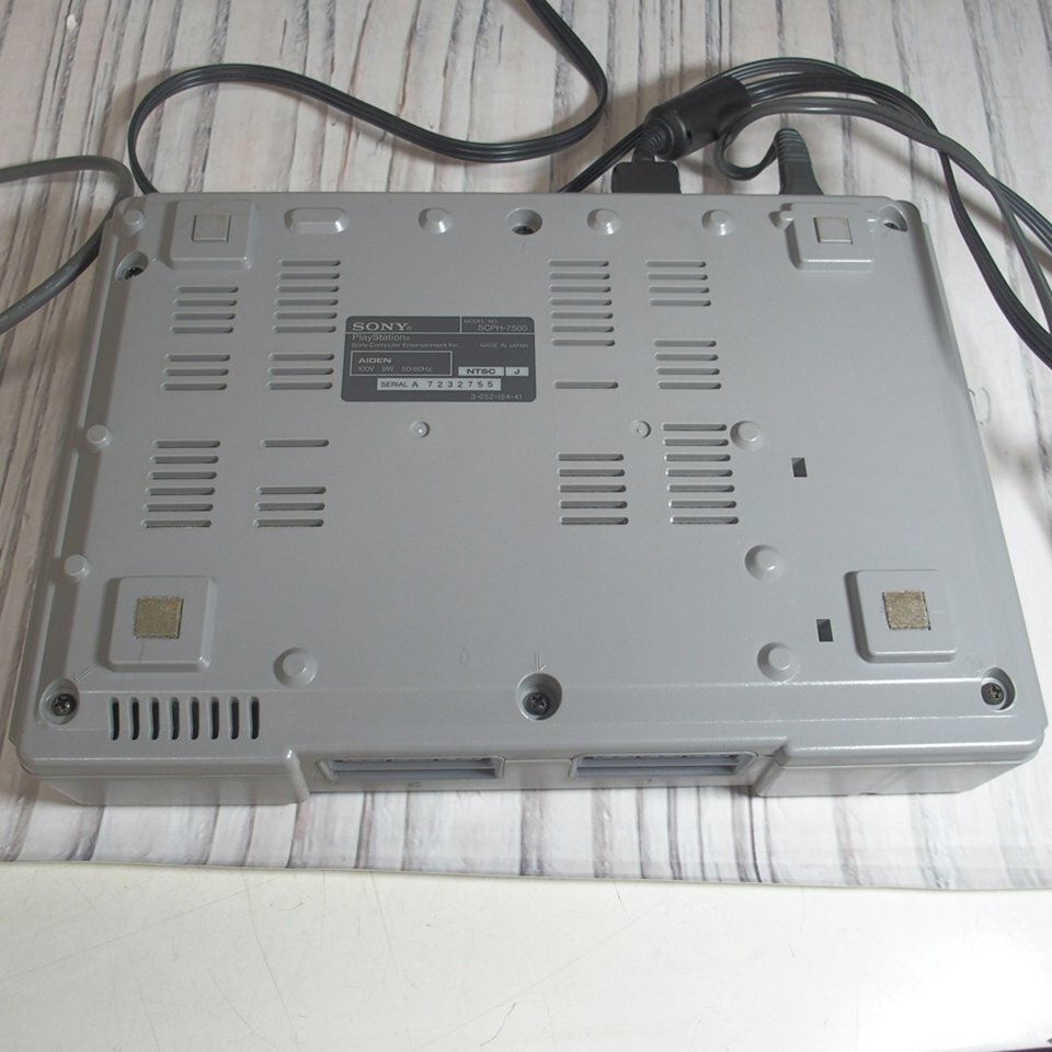 f002 B3 PS1 本体 SCPH-7500 コントローラー みんなのゴルフ2 セット 稼働品の画像5