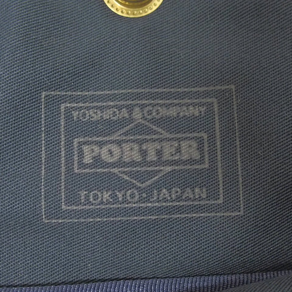 f002 2Fbag Porter PORTER Yoshida bag men's shoulder bag sakoshu Cross body canvas cloth navy blue color navy series 