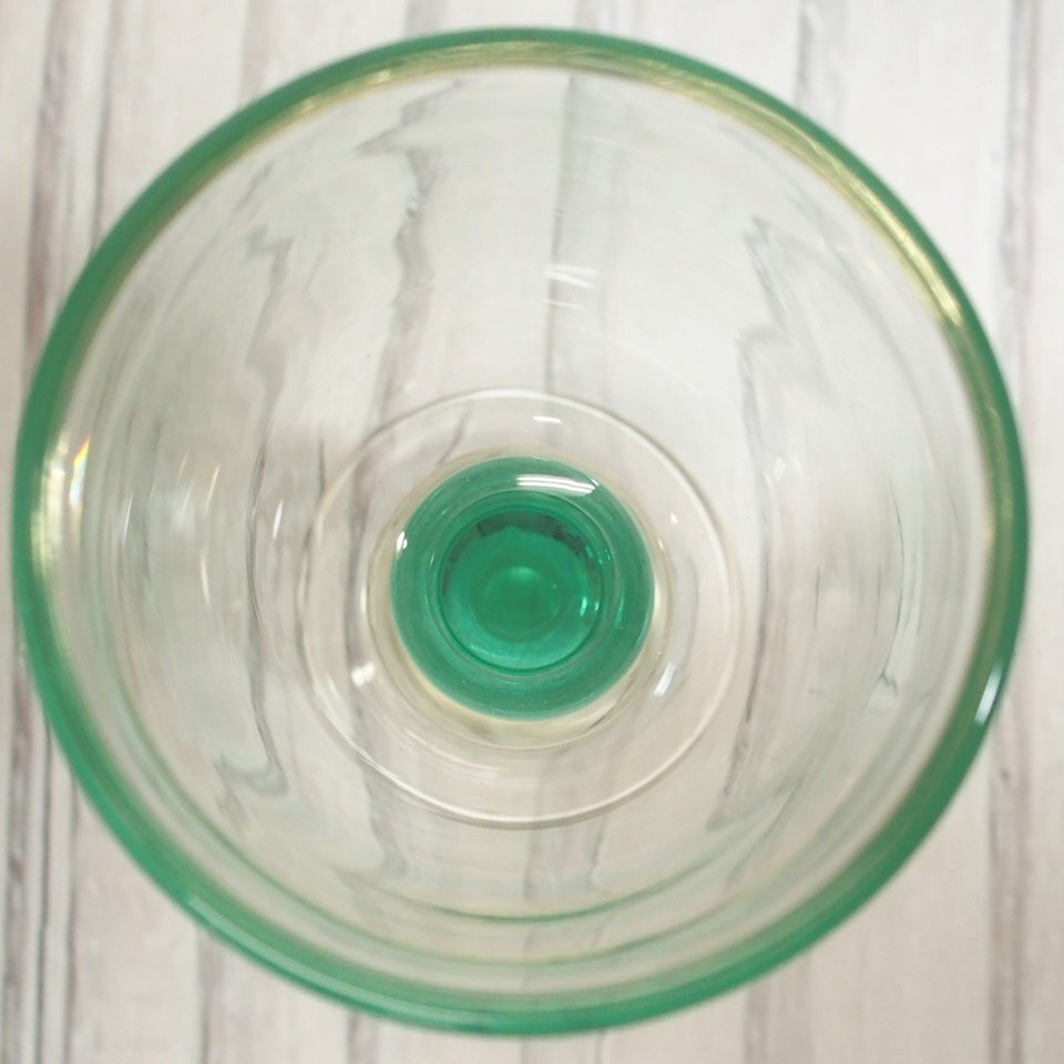 f002 A2 未使用 舩木倭帆 グラスヒュッテ舩木 ワイングラス Shizu印字 工芸ガラス 長期保管品の画像4