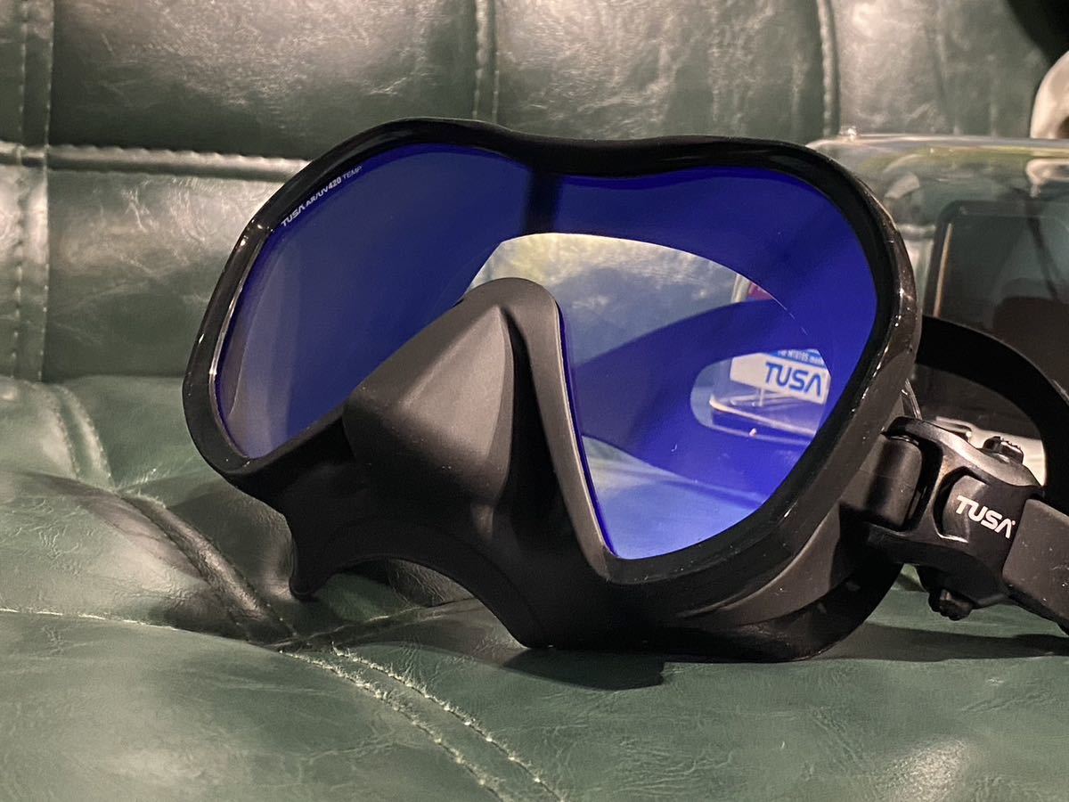 新品 TUSA Zensee ダイビング マスク M1010 SQBA UV420カットレンズ 曇り止めフィルム付きの画像2