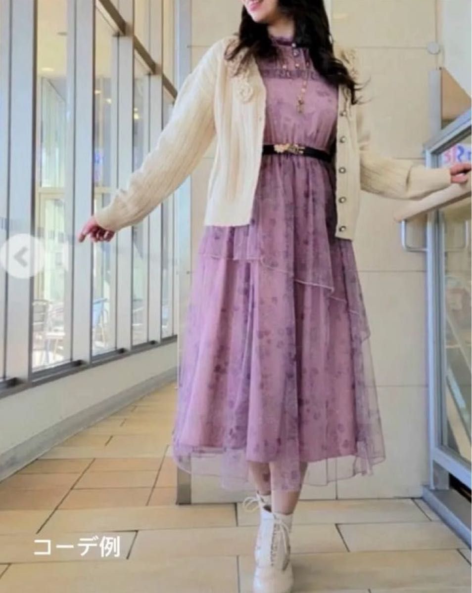 axes femme スイートピー柄チュールワンピース ピンク|Yahoo axes femme スイートピー柄チュールワンピース ピンク|Yahoo