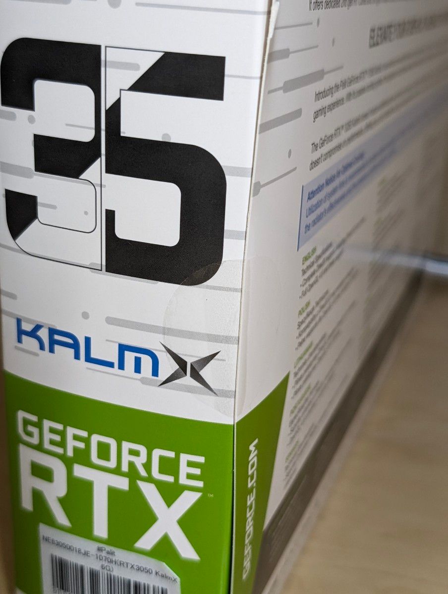 未使用 未開封品 palit kalmX RTX3050 ファンレス モデル 