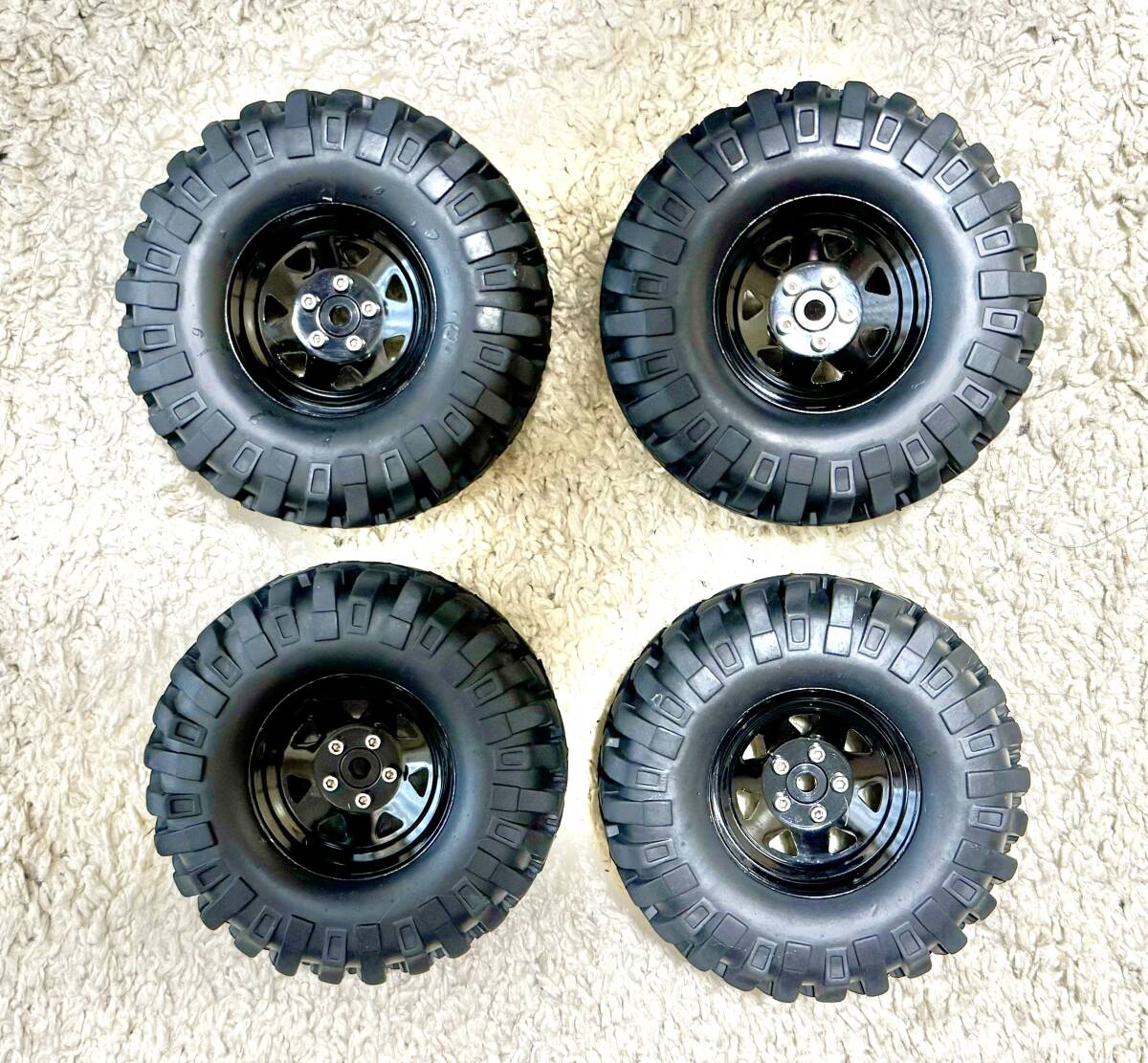 * steel made 1.9. wheel * tire 4 pcs set * search :aki car ru* crawler *RC4WD