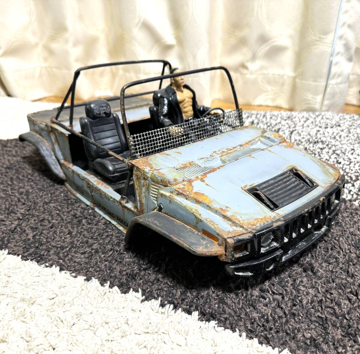 ★ハマー改カスタムボディー&自作スチールゲージ★検索：アキシャル・RC4WD・クローラーの画像1