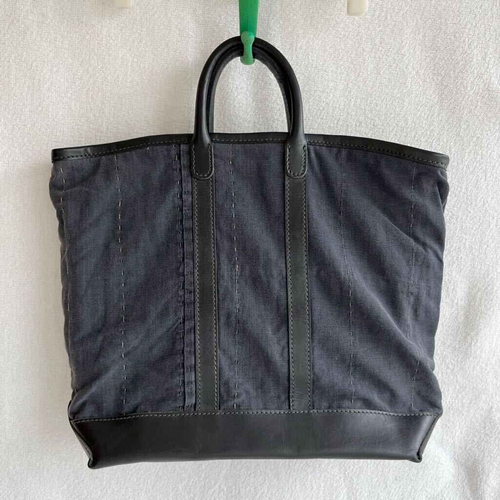 LEATHER COTTAGE Los Angeles tote bag navy black 