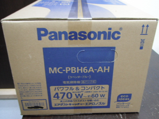 1/ не использовался товар Panasonic бумага упаковка тип электрический пылесос MC-PBH6A-AH