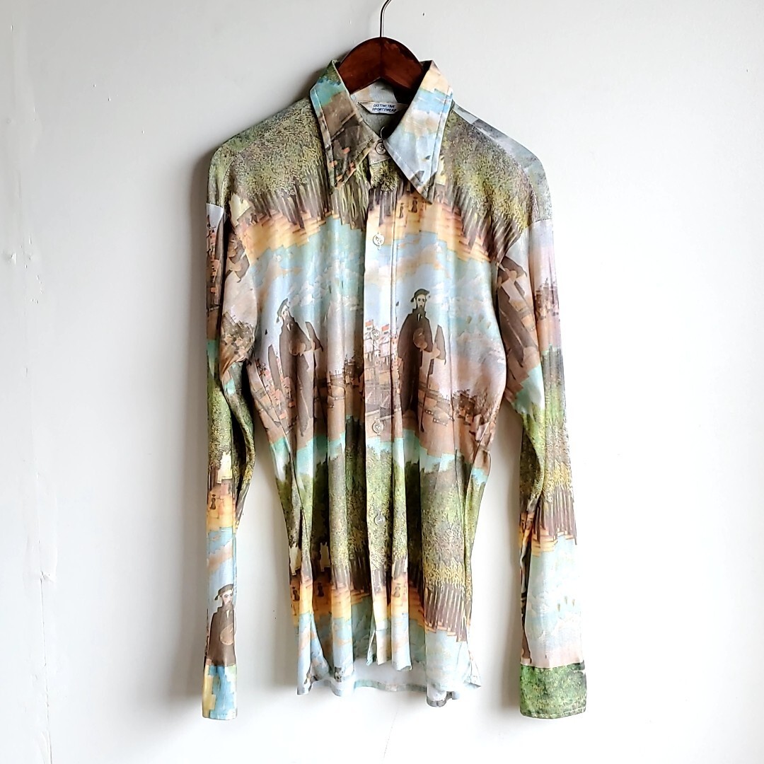 895 【size不明】70s distinctive sportswear ポリシャツ 総柄 vintage ヴィンテージ 古着 USED 中古|Yahoo!フリマ(旧PayPayフリマ) 895 【size不明】70s distinctive sportswear ポリシャツ 総柄 vintage ヴィンテージ 古着 USED 中古|Yahoo!フリマ(旧PayPayフリマ)