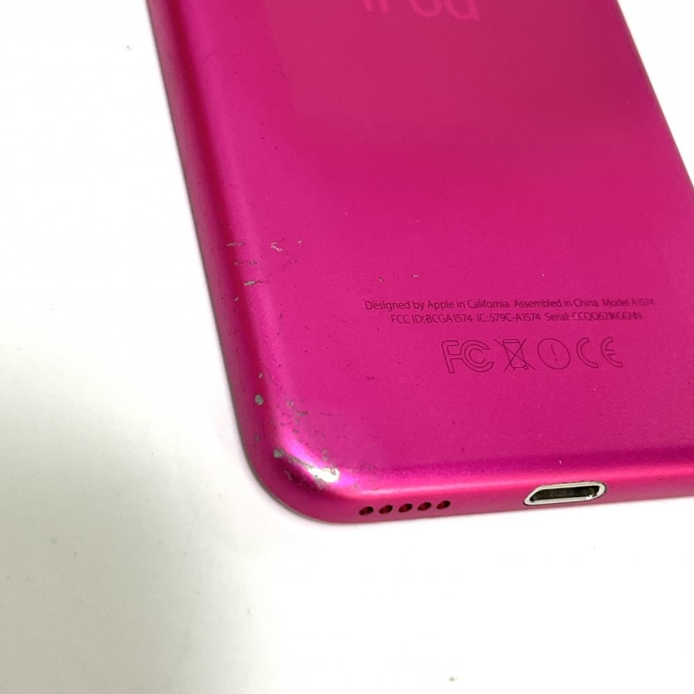初期化済み ジャンク扱い アップル【Apple】iPod touch 第6世代 64GB A1574 ピンク オーディオ 音楽プレーヤー バッテリー著しく劣化 17835の画像4