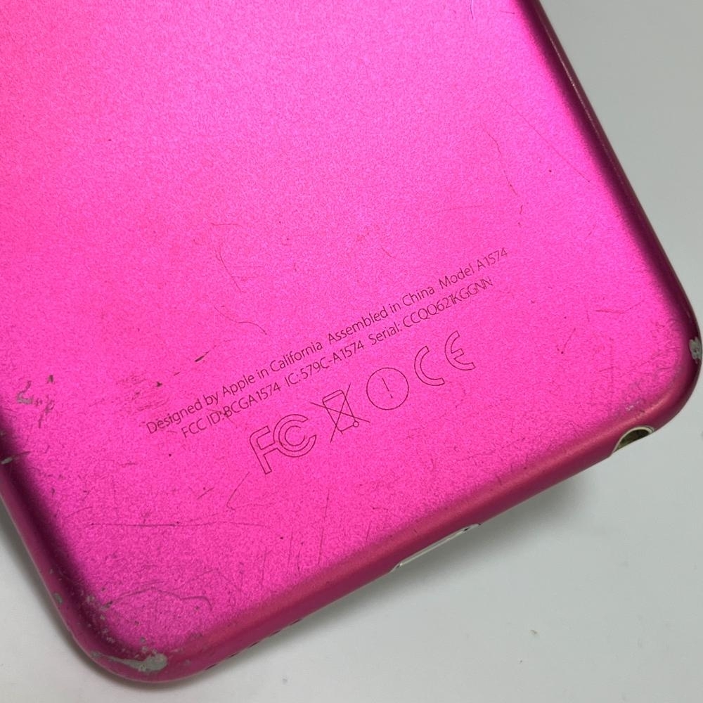 初期化済み ジャンク扱い アップル【Apple】iPod touch 第6世代 64GB A1574 ピンク オーディオ 音楽プレーヤー バッテリー著しく劣化 17835の画像6