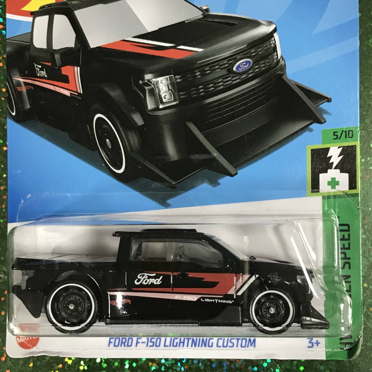 [A-37K:] FORD F-150 LIGHTNING CUSTOM, ブラック, 2024年Ｇアソート,24Ｇ、2024G , ベーシックカー【ホットウィール】の画像1