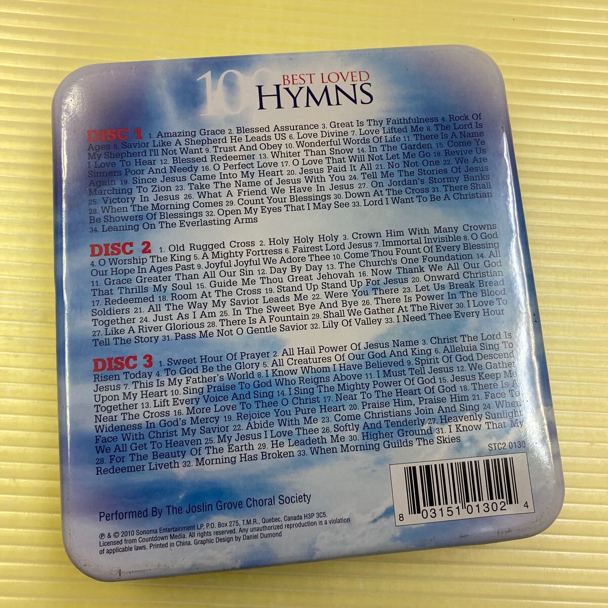 【同梱可】☆ 100 Best Loved Hymns 讃美歌  (３枚組輸CDBOX) ★ STC2-0130の画像2