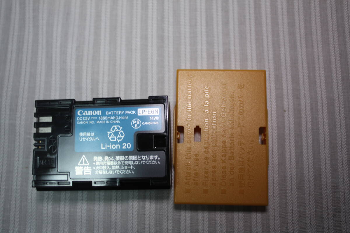 canon バッテリー　LP-E6N　バッテリー 開封ほぼ未使用品_画像2