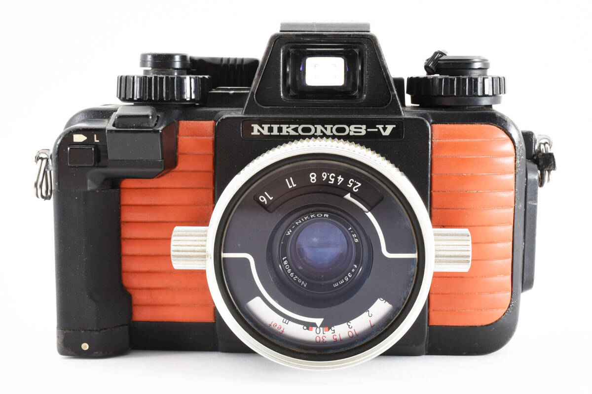 ★☆ Nikon ニコン NIKONOS ニコノス V Nikkor 35mm F2.5 オレンジ 付属品多数 動作良好！ #2099339 ★☆の画像3