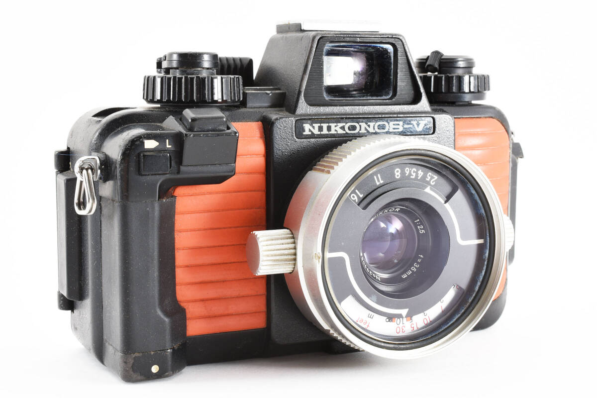 ★☆ Nikon ニコン NIKONOS ニコノス V Nikkor 35mm F2.5 オレンジ 付属品多数 動作良好！ #2099339 ★☆の画像4