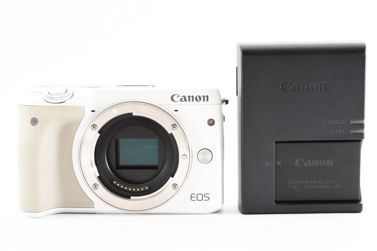 ★☆ キャノン Canon EOS M3 ボディ ホワイト ミラーレス一眼 動作良好！美品！#2099373 ★☆の画像1