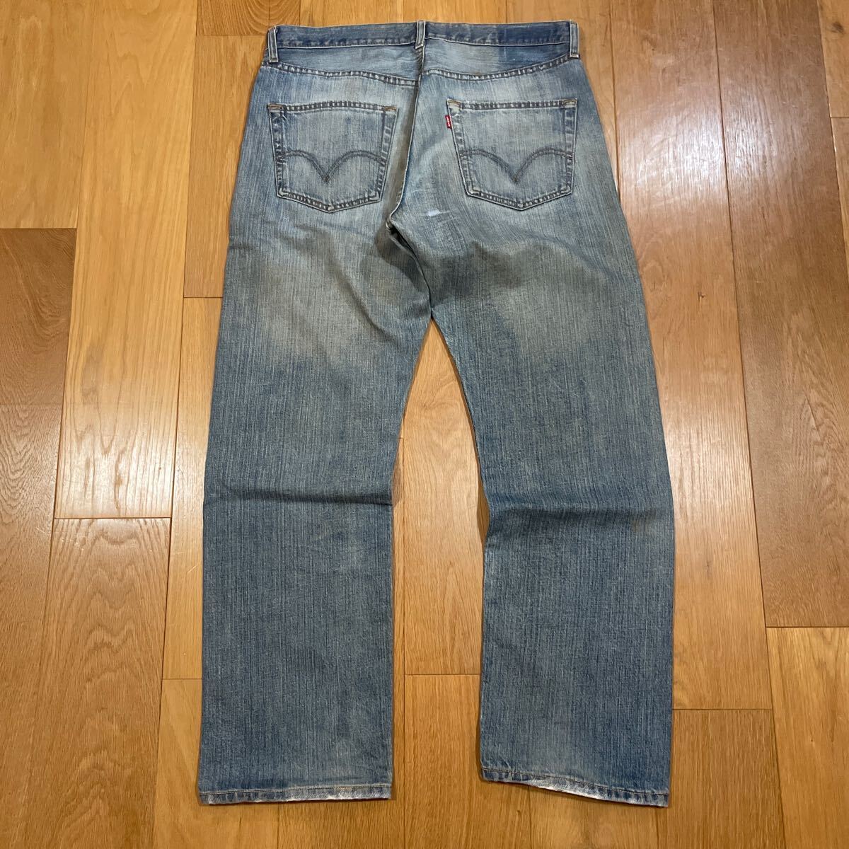 リーバイスLevi's 501 メイドインUSAデニム ジーンズ W34 L30 プレミアム　2003年　平置きW約44cm 股下約75cm_画像3