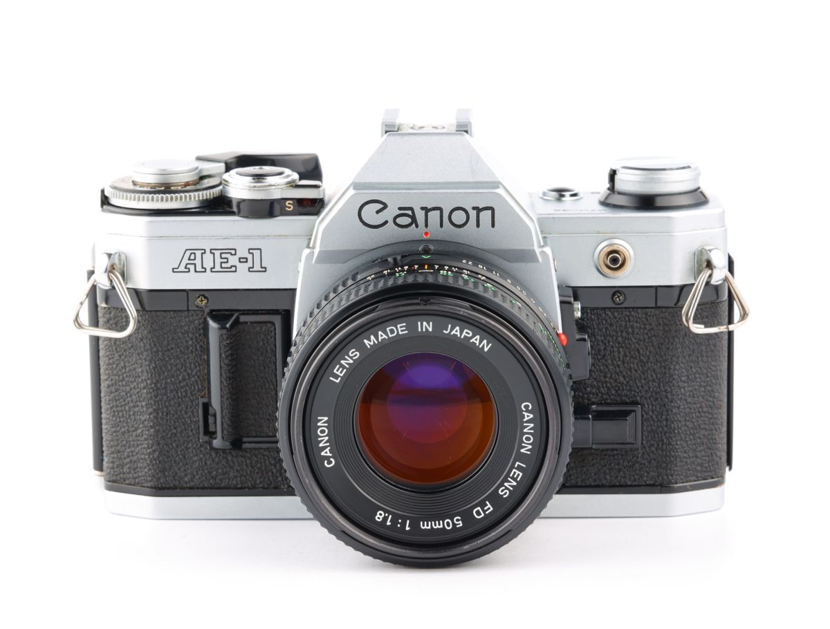 06195cmrk Canon AE-1 + New FD 50mm F1.8 MF一眼レフカメラ FDマウントの画像1