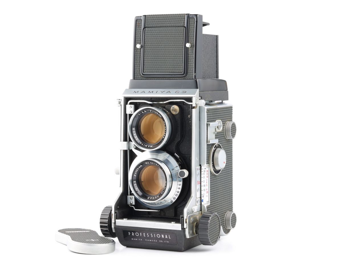 06537cmrk Mamiya C3 PROFESSIONAL + 105mm F3.5 二眼レフカメラの画像1
