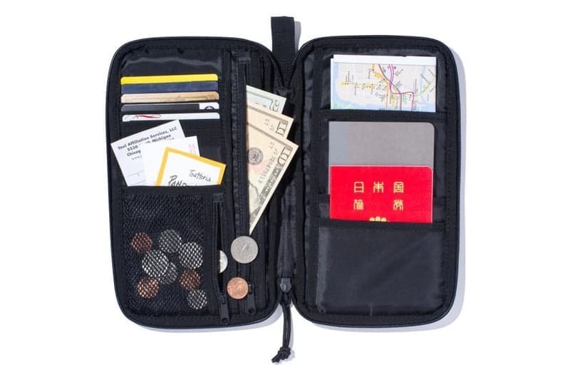 NEWERA New Era passport case multi pouch case purse card inserting case unisex multifunction storage compact black black 