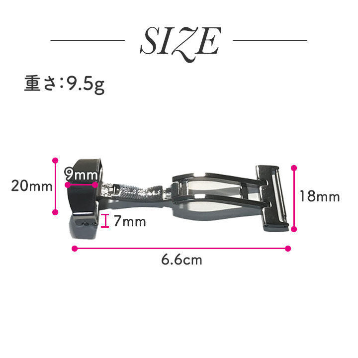 Dバックル　腕時計 18mm ベルト 片開き レザー ksd-sv レザーバンド_画像5