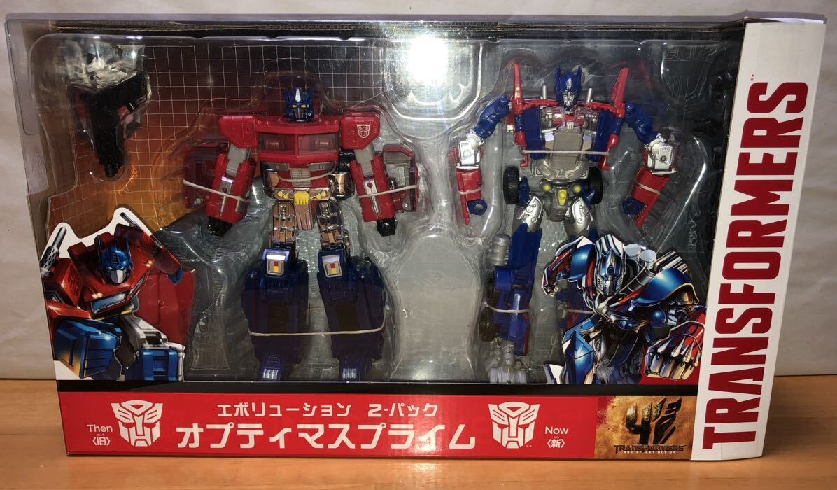 新品登場 ☆ トランスフォーマーエボリューション2パックオプティマス 変形!ヘンケイ!