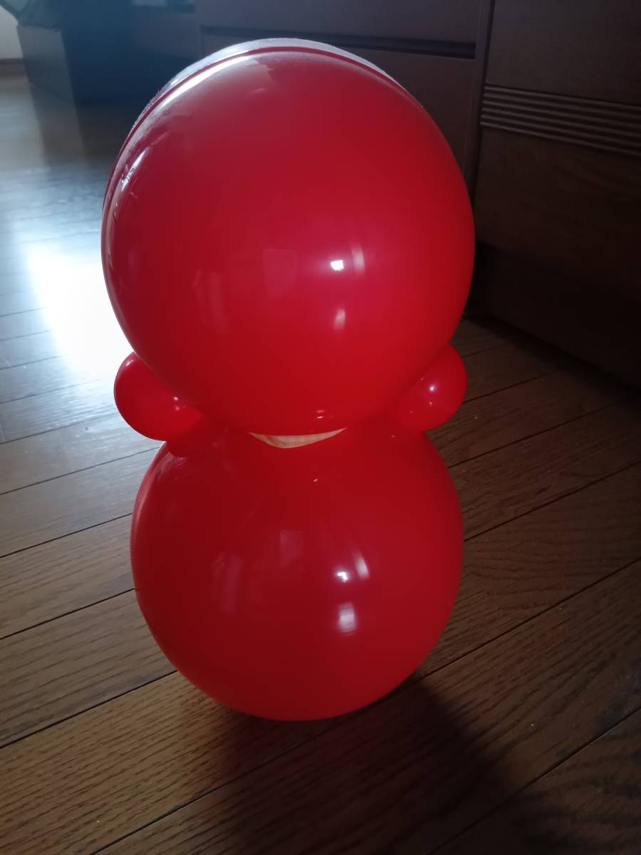 日本製TOY ROYAL赤いベビー起き上がりこぼし大＊未使用の画像2