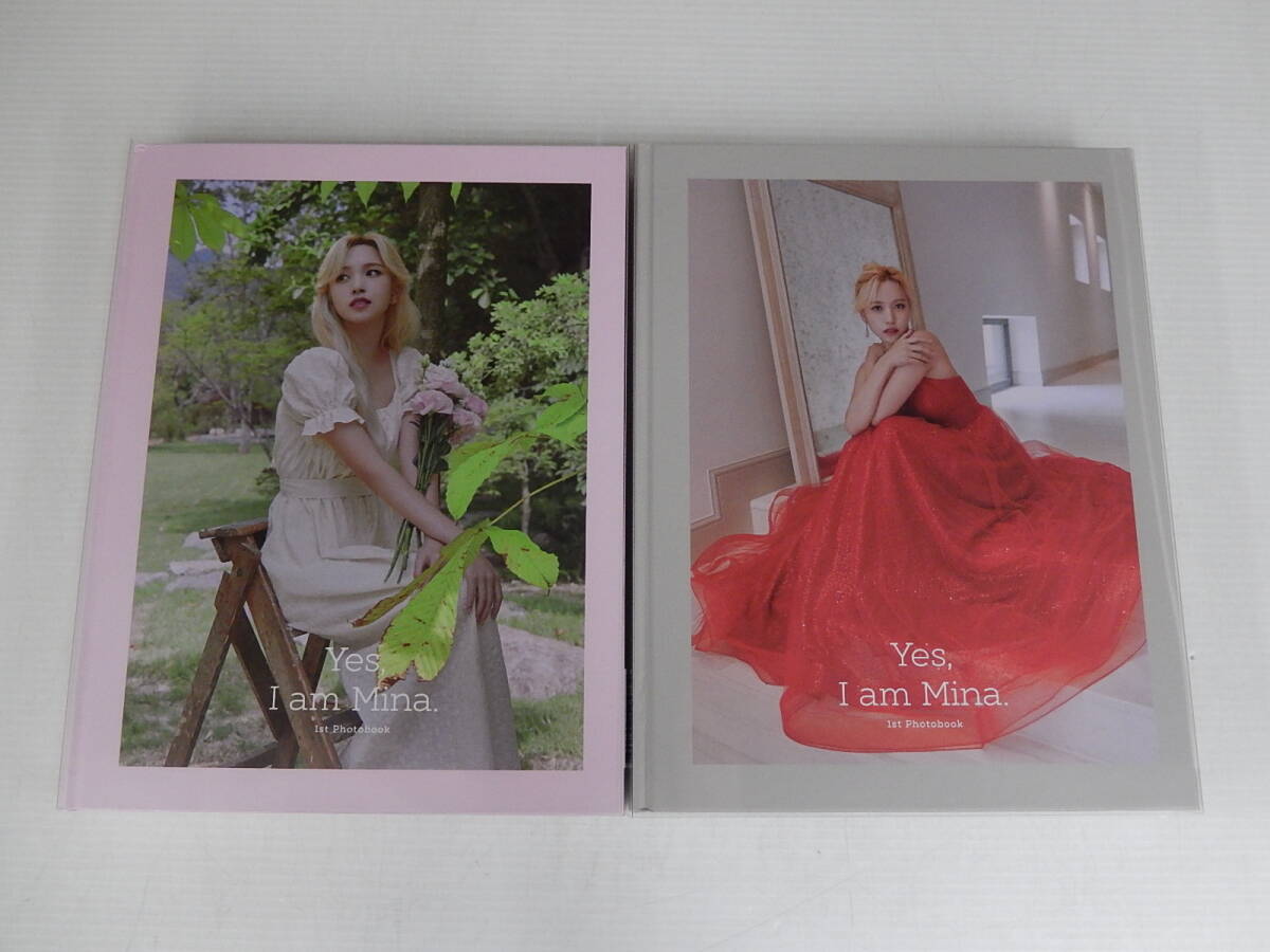 TWICE Mina 1st Photobook 「Yes I am Mina.」 Pink ver.・Gray ver. 2点セット（特典欠品）の画像1