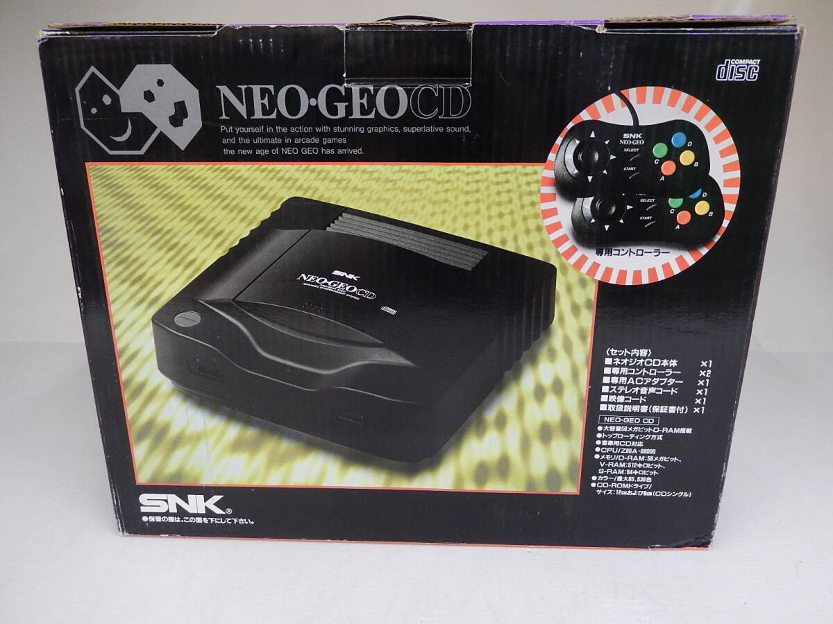  Junk SNK NEOGEO CD Neo geo CD CD-T01 корпус * контроллер ×1* коробка *AV кабель * адаптор 