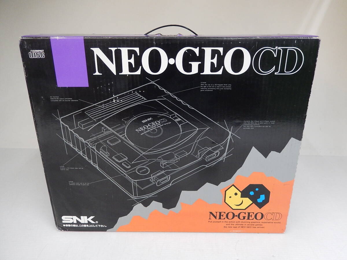  Junk SNK NEOGEO CD Neo geo CD CD-T01 корпус * контроллер ×1* коробка *AV кабель * адаптор 
