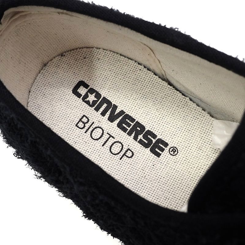 C05130 新品 CONVERSE × BIOTOP/スエードスニーカー【サイズ：US8.5(27cm)】ブラック ジャックパーセル コンバース ビオトープ_画像4