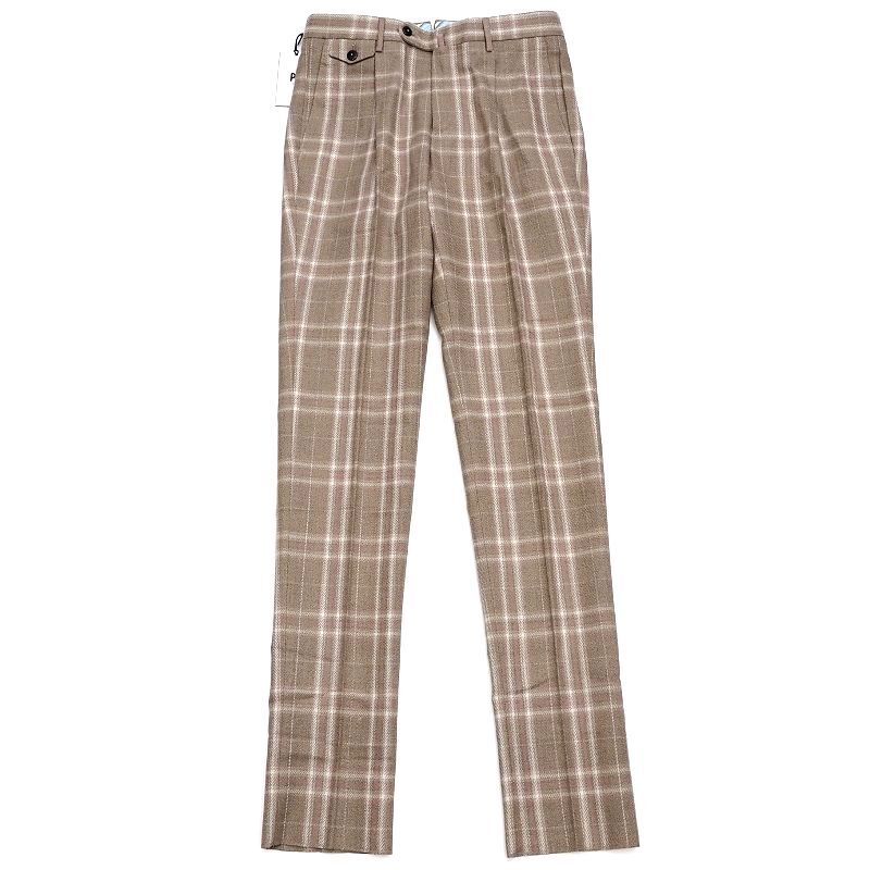 D0554S 新品 PT TORINO/GENTLEMAN FIT パンツ 【サイズ:44】 ベージュ コットンリネン DELUXE COTTON ピーティートリノ