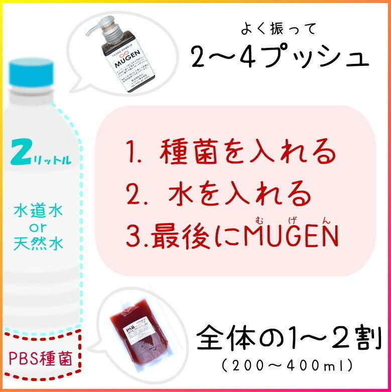 お試し超SALE 100ml→PSB50Lに !自分でふやしてPSBをたっぷり使う濃縮光合成細菌の培養餌料培基（検索用：針子エサ,20L,18L,素,培養液。の画像3