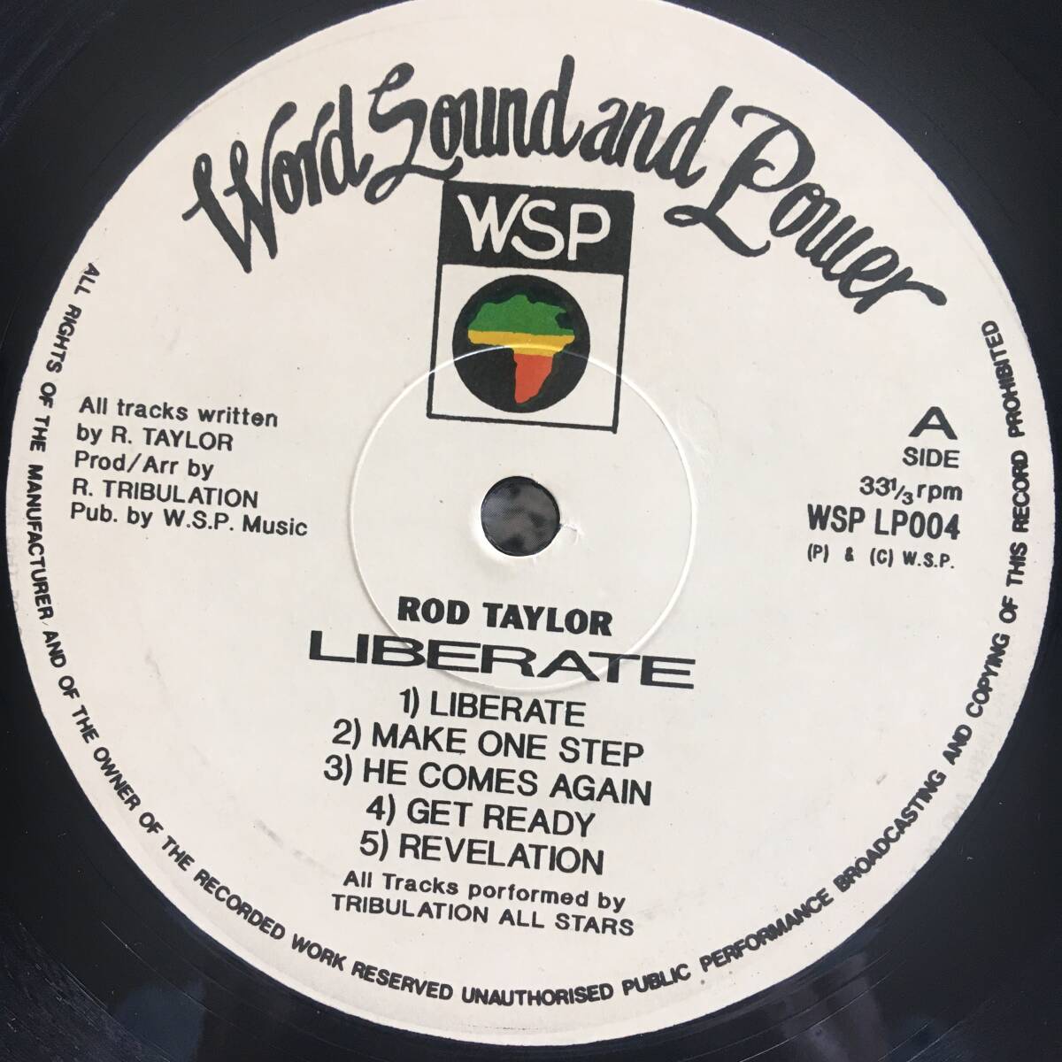 Rod Taylor / Liberate　[Word, Sound And Power Music - WSP LP004]_画像3
