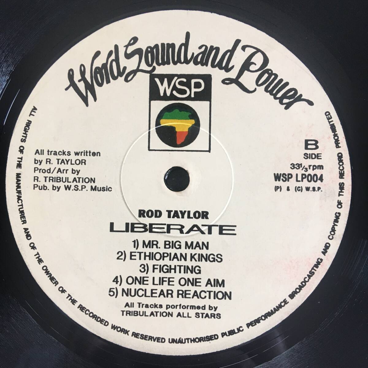 Rod Taylor / Liberate　[Word, Sound And Power Music - WSP LP004]_画像4
