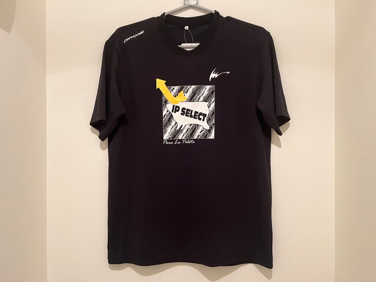 【新品】オンヨネ 野球 半袖Tシャツ（Lサイズ）トレーニングウェア　ブラック　アイピーセレクト