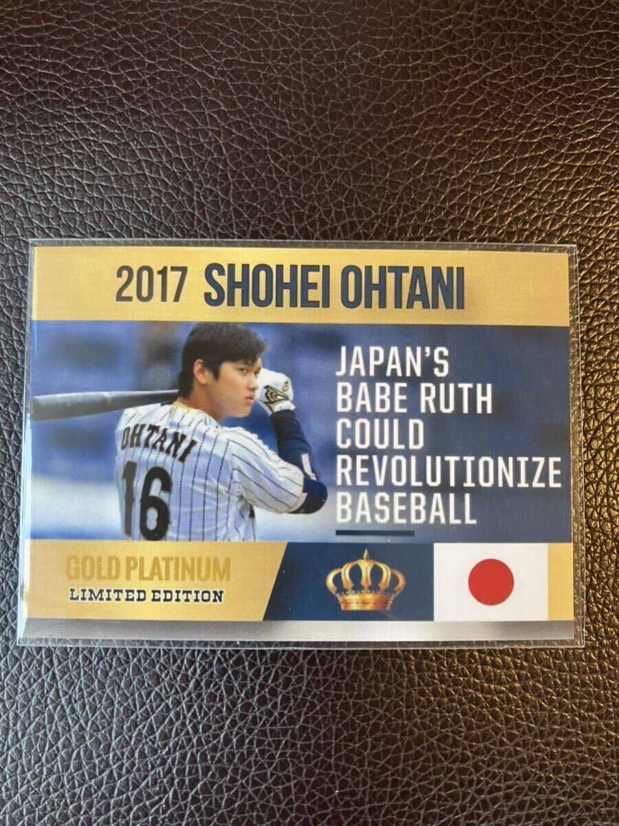 【希少】　大谷翔平 2017 GOLD PLATINUM ルーキーカード 限定品_画像1