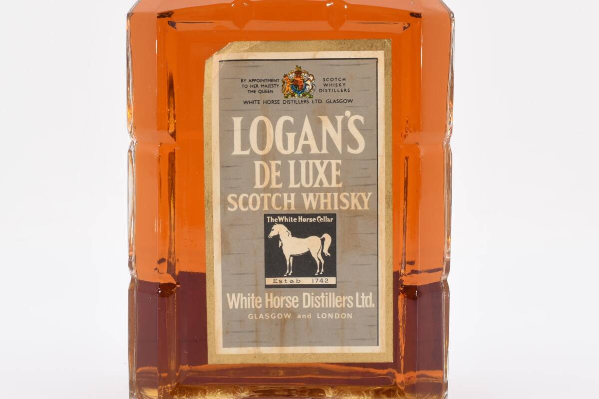 未開栓 ローガン デラックス ホワイトホース スコッチウイスキー LOGAN'S DE LUXE SCOTCH WHISKY White Horse 760ml 43度 古酒 希少 #75の画像5